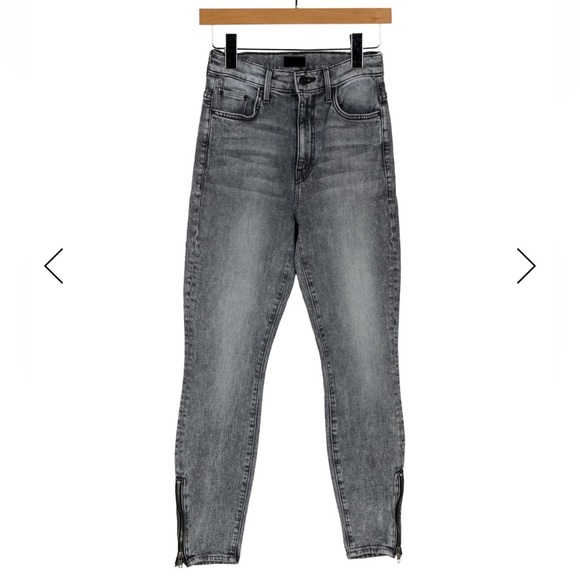 MOTHER The Swooner skinny ankle denim zipper detail Ladies size 24 waist NEW